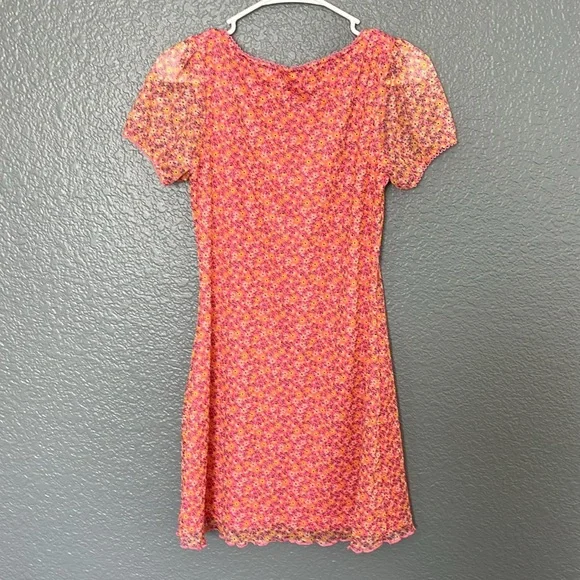 Brave Soul London// Baby Doll Sheer Floral Dress Size XS - Picture 7 of 11